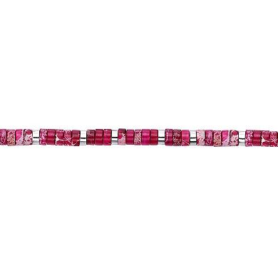 Men's LYNX Stainless Steel Imperial Turquiose Bracelet