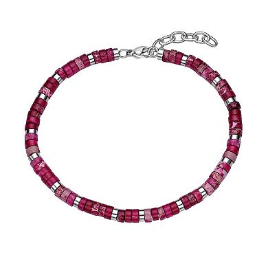 Men's LYNX Stainless Steel Imperial Turquiose Bracelet