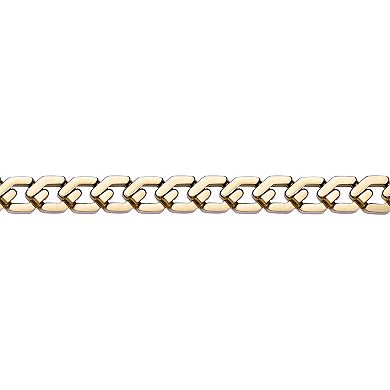 Men's LYNX Gold Ion-Plated Stainless Steel Chain Link Bracelet