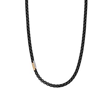 Men's LYNX Stainless Steel Box Chain Necklace