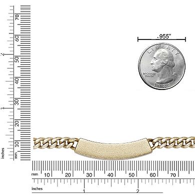 Men's LYNX Stainless Steel Gold Tone Ion-Plated Curb Chain Necklace