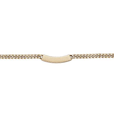 Men's LYNX Stainless Steel Gold Tone Ion-Plated Curb Chain Necklace