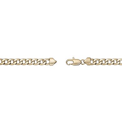 Men's LYNX Stainless Steel Gold Tone Ion-Plated Curb Chain Necklace
