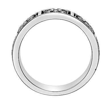 Men's LYNX Stainless Steel Fleur De Lis Ring
