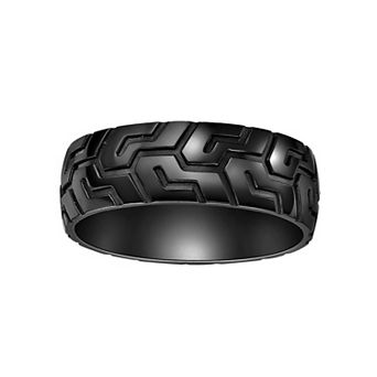 Men's LYNX Black Zirconium Textured Ring