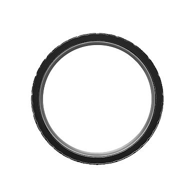 Men's LYNX Black Zirconium Tire Pattern Ring