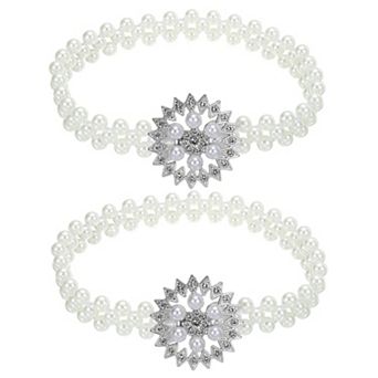 Curtain Tiebacks Ropes, 2 Pack Elastic Snow-flower Style Drape Tie Backs For Home Decor