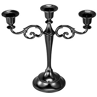 Candelabra Candle Holders, 3 Arm Metal Candlestick Stand for Taper Candles
