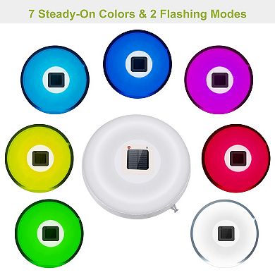 Floating Pool Lamps With Light Sensor, Solar Powered & Waterproof, Nighttime Swimming Pool Decor