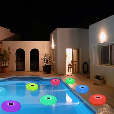 Floating Pool Lamps With Light Sensor, Solar Powered & Waterproof, Nighttime Swimming Pool Decor