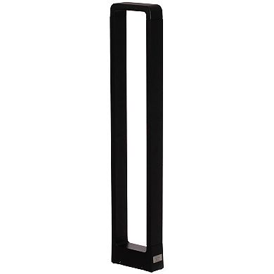 Decorative Driveway Bollard Rectangle LED Garden Light, Aluminum Pathway Outdoor Light