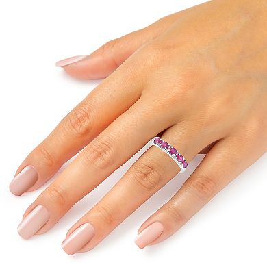 10k White Gold Ruby Ring