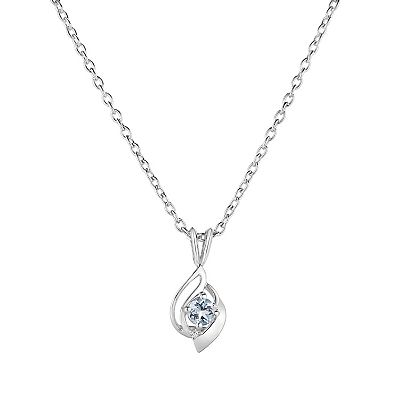 Kohls aquamarine necklace discount