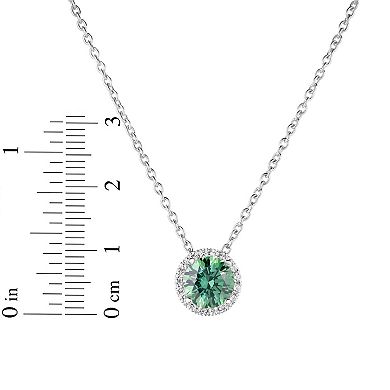 Oro Leoni Sterling Silver Cubic Zirconia Pendant Necklace
