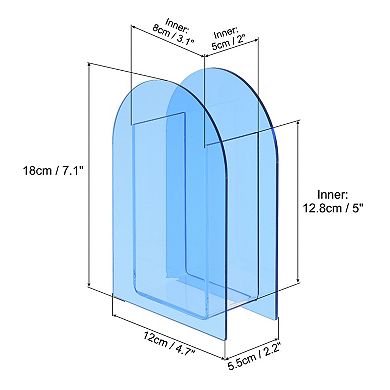 Acrylic Flower Vase Arch Acrylic Floral Vase Clear Geometric Plastic Decorative Vase