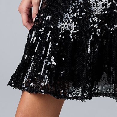 Women's Simply Vera Vera Wang Short Sequin Dress