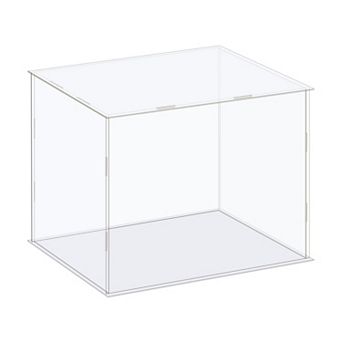 Display Case Box Acrylic Box Transparent Dustproof Protection Showcase 10"x8.3"x8.3"