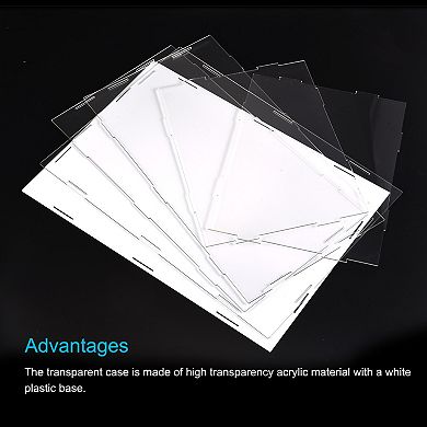 Display Case Box Acrylic Box Transparent Dustproof Protection Showcase 10"x8.3"x8.3"