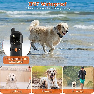 2624ft, Remote Dog Training Collar With 3 Modes Beep, Shock, Vibration