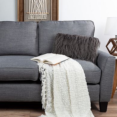 Lavish Home Plush Lumbar Luxury Accent Throw Pillow