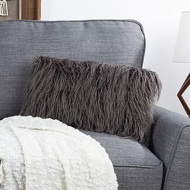 Lavish Home Plush Lumbar Luxury Accent Throw Pillow