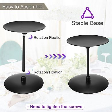 Candle Holders Candelabra Modern Iron Candlestick Plate Centerpiece 6 Pack