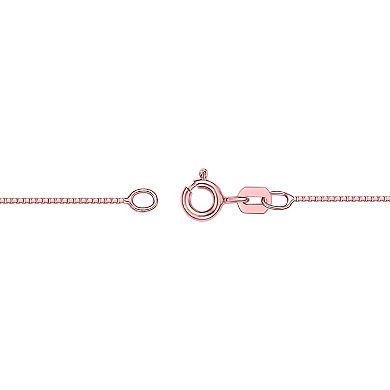 Gemminded 10k Rose Gold Morganite & 1/8 Carat T.W. Diamond Pendant Necklace