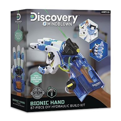 Discovery Mindblown STEM Bionic Hand 87-Piece DIY Hydraulic Build Kit