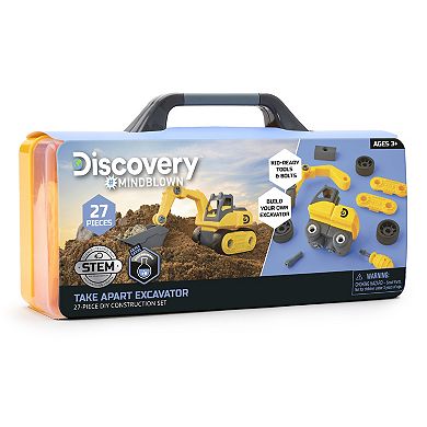 Discovery Mindblown Take Apart Excavator Construction 27-piece Set
