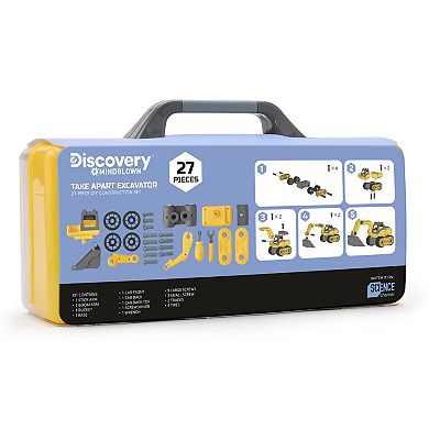 Discovery Mindblown Take Apart Excavator Construction 27-piece Set