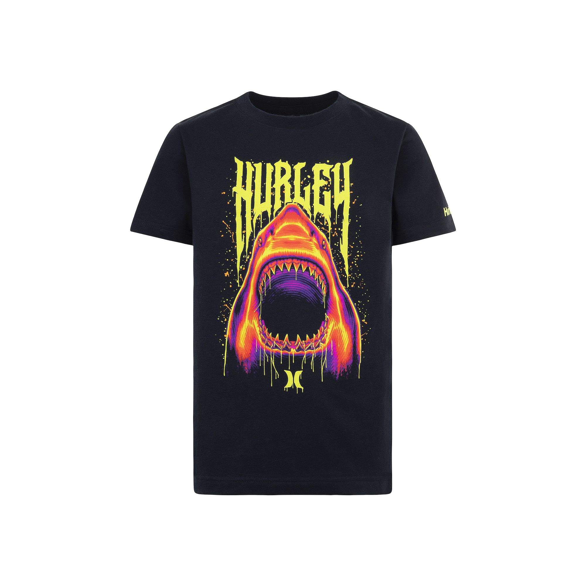 Boys 4-7 Hurley Shark Drip T-shirt, Boys, Black