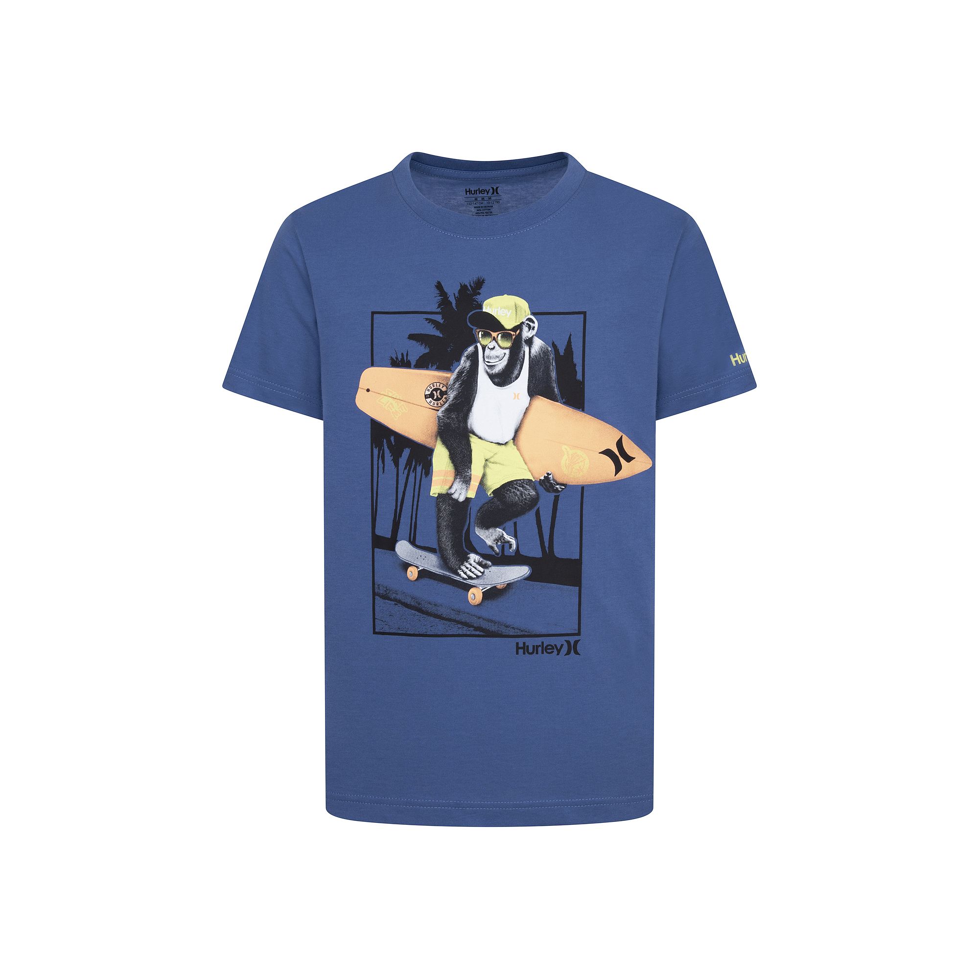 Boys 4-7 Hurley Surfer Monkey T-shirt, Boys, Blue