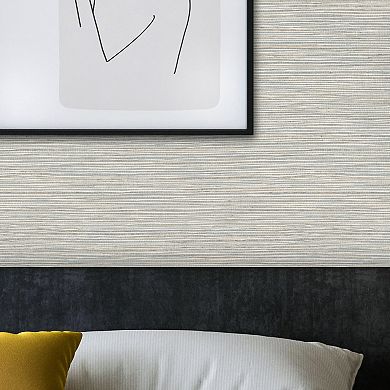 RoomMates Dimensional Grasscloth Peel & Stick Wallpaper