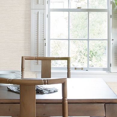 RoomMates Dimensional Grasscloth Peel & Stick Wallpaper