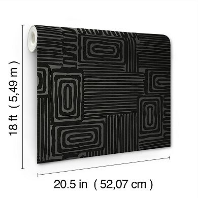 RoomMates Emily Rayna Pathways Peel & Stick Wallpaper