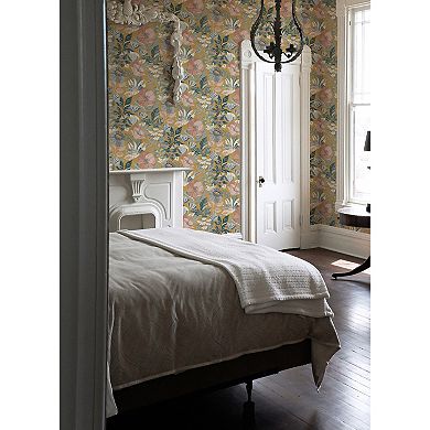 RoomMates Poppy Fields Linen Peel and Stick Wallpaper
