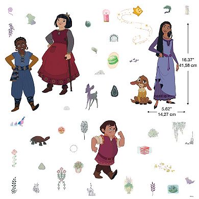 Disney's Wish Asha and Friends 4-Pack Wall Decals by RoomMates