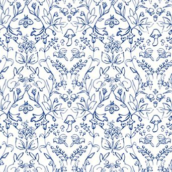 RoomMates Meadow Blue Peel and Stick Wallpaper