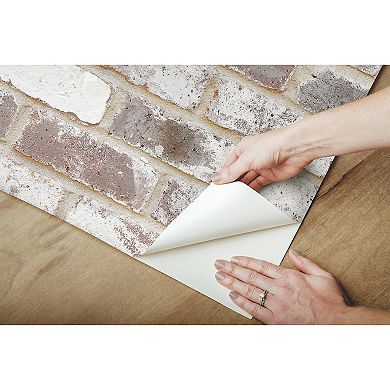 RoomMates Reclaimed Brick Peel and Stick Wallpaper