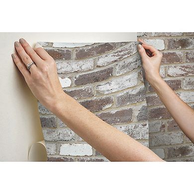 RoomMates Reclaimed Brick Peel and Stick Wallpaper