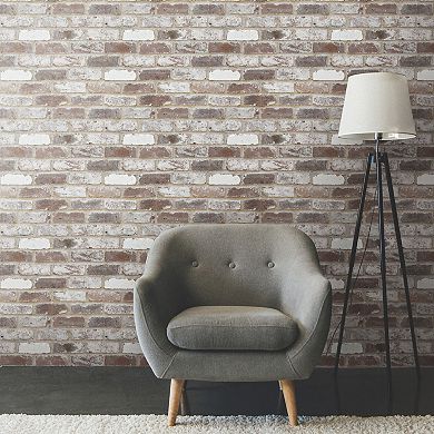 RoomMates Reclaimed Brick Peel and Stick Wallpaper
