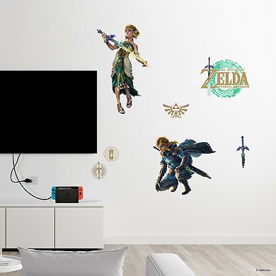 RoomMates Nintendo The Legend of Zelda: Tears of the Kingdom - Zelda & Link Wall Decals