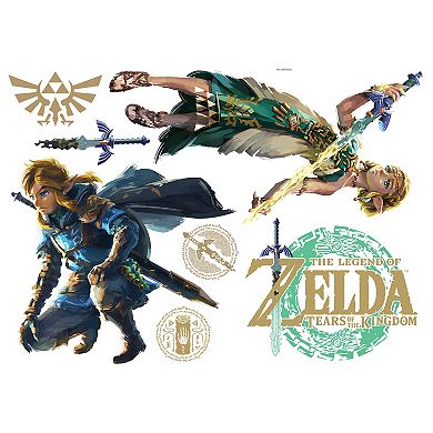 RoomMates Nintendo The Legend of Zelda: Tears of the Kingdom - Zelda & Link Wall Decals