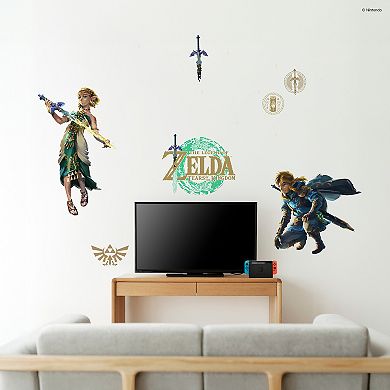 RoomMates Nintendo The Legend of Zelda: Tears of the Kingdom - Zelda & Link Wall Decals