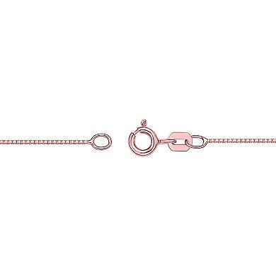 Gemminded 18k Rose Gold Over Silver Garnet Pendant Necklace