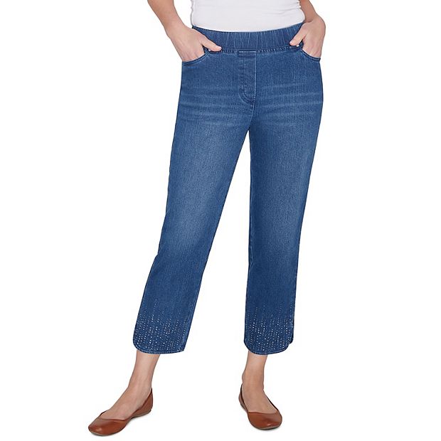 Women s Alfred Dunner Dazzling Split Hem Jeans