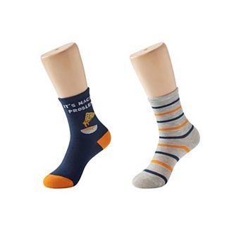 Boys 2-Pack Novelty Crew Socks