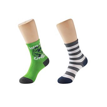 Boys 2-Pack Novelty Crew Socks