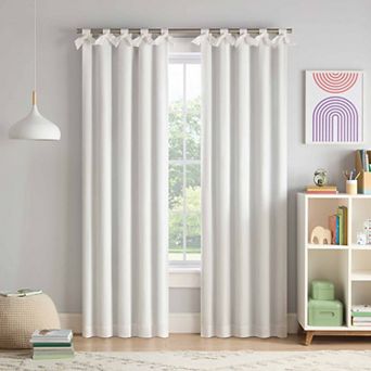 eclipse 100% Blackout Bow Tab Top Window Curtain