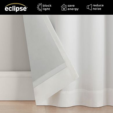 eclipse 100% Blackout Bow Tab Top Window Curtain